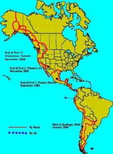 Outline Route of the Journey